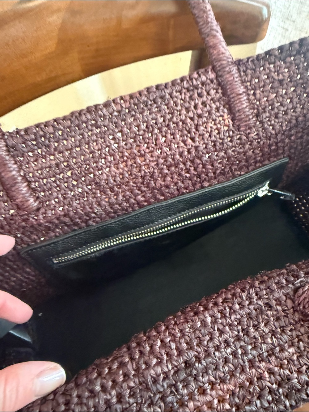 COS Raffia Mini Woven Tote Bag - Picture 7 of 7